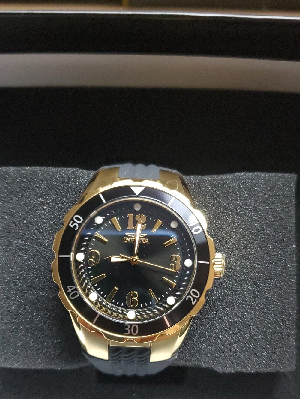 Invicta Gold and Black Sport Diver Watch